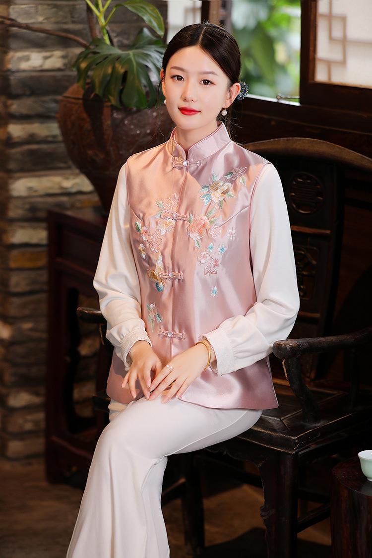 

Ethnic Clothing 2022 Year ChinaTraditional Women Costumes Sleeveless Garment