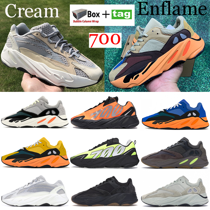 

Enflame Amber Cream Running shoes 700 Runner Bright blue Sun Solid Grey Inertia Static Reflective Men sneakers Orange Bone womens trainers with box, No.2- tie-dye