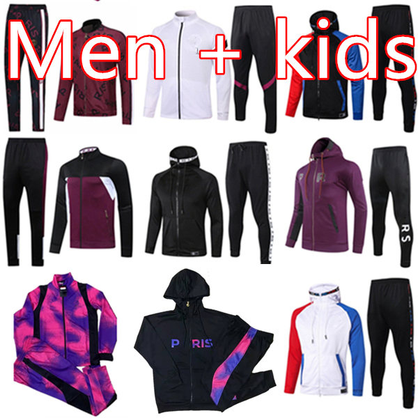 

2021 2022 paris hoodie full zipper jacket Survetement tracksuit 20 21 Paris MBAPPE football jackets AJ jordam x soccer tracksuits, Black