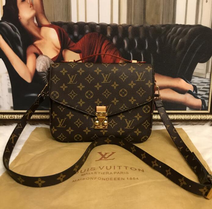 

8 LV LOUIS MONTAIGNE BB Handbags Leather Women Shoulder Bags VUTTON Messenger Crossbody Bag VITTON Purse Fashion Designer Handbag To, Red;black