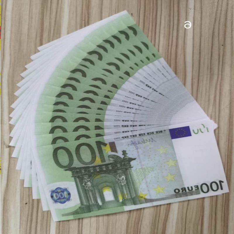 

100 Prop Most Money Fake Copy Euros Movie Play Nightclub Bank Business Realistic Paper Note For Collection04 Uusqa