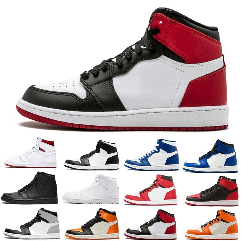

New 1 High Og Bred Toe Chicago Banned Game Royal Basketball Shoes Men 1s Top 3 Shattered Backboard Shadow Multicolor Sneakers Sports Py, 1 top 3 36-47