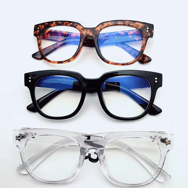 Sunglasses Retro Women Rectangle Anti Blue Light Eyewear Leopard Fake Glasseser Men Fashion Zero Diopter Computer Glasses Fast Shippping1