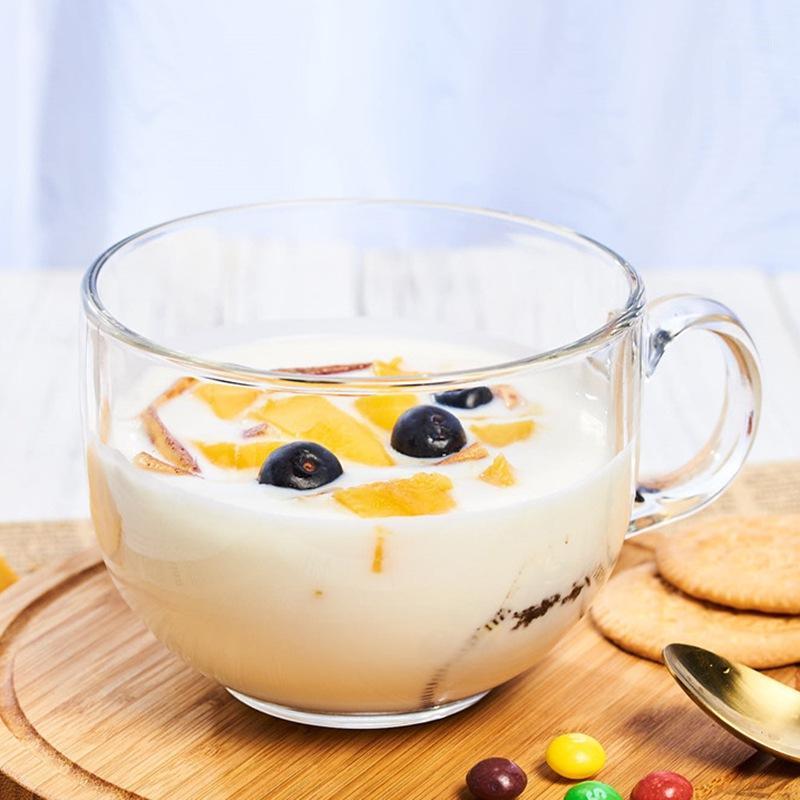 

Wine Glasses 450ml Glass Cup With Handle Tea Beer Milk Juice Cups Espresso Coffee Whiskey Mug Transparent Drinkware Gifts