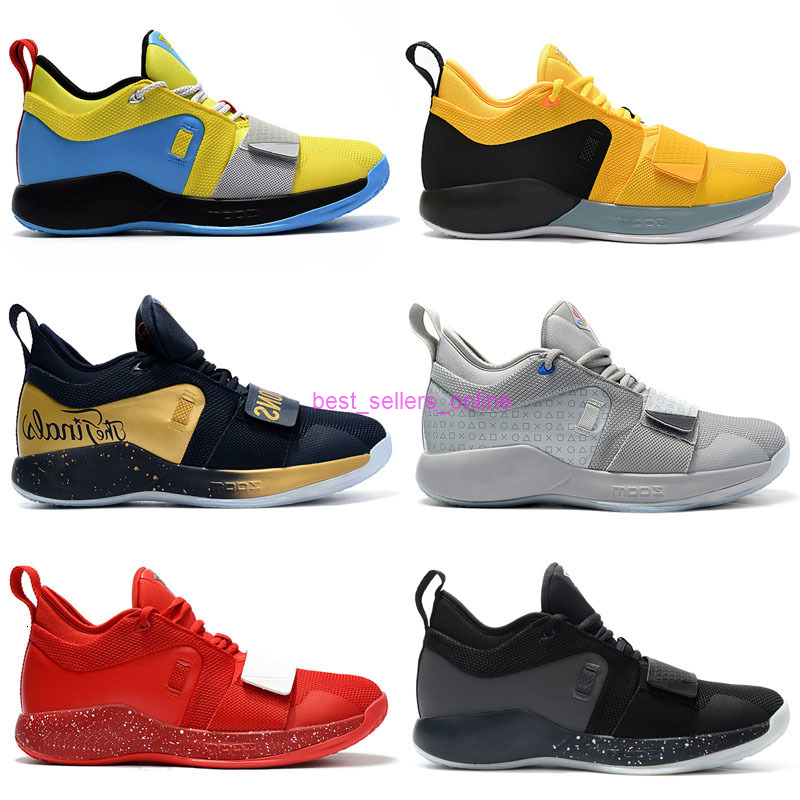 

Red 2.5 University 2021 Opti Yellow PG Mens Basketball Shoes 2 Racer White Wolf Grey Man Paul George Sports Sneakers Trainers, As photo 1