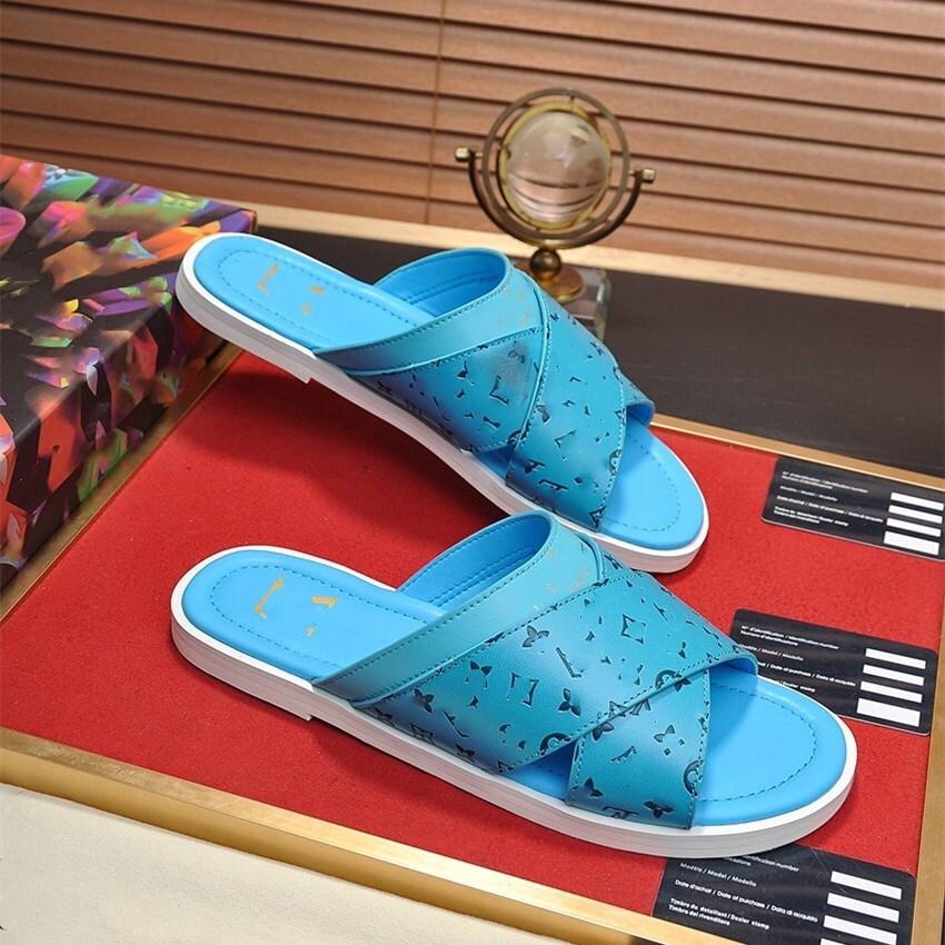

High Quality Luxury Couples Flips Flops Man Summer Beachs Slippers Men Fashion designer Breathable Casual Men's Flip Flops Beach Outdoo, #16