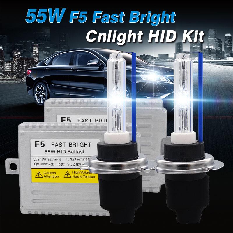 

Car Headlights 2021 CNLIGHT HID SKYJOYCE Fast Bright 55W Kit H1 H7 H11 9005 9006 Start F5S Ballast Headlight