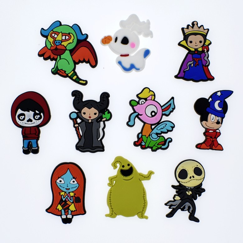 

1pcs Shoe Decoration Buckle croc Charms Accessories Halloween ghost spider DIY Combination Bracelets party Gifts