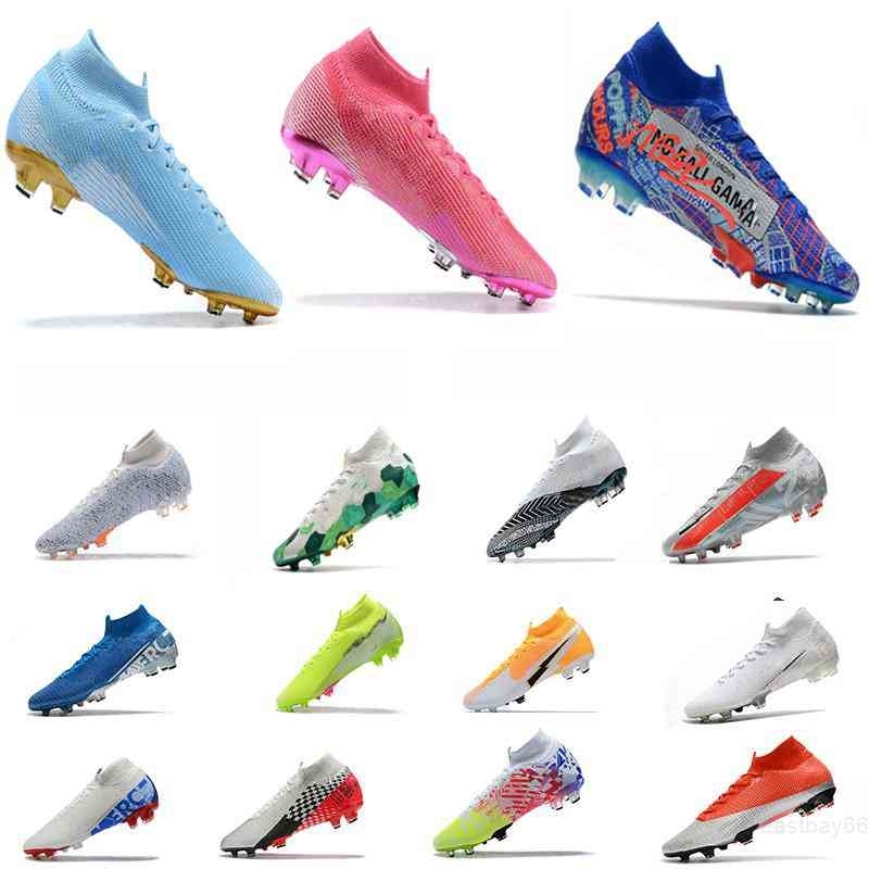 

Safari Cr7 Mercurial Superfly 7 Vii Elite Fg Rosa Pink Soccer Cleats Nuovo White Dream Speed 3 Mbappe Neymar Jadon Sancho Football Boots, Color25