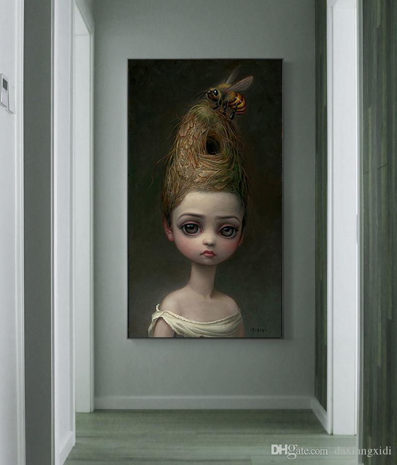 

Mark Ryden Childish Strange Dark World Queen Bee Art Canvas Painting Wall Art Picture for Living Room Home Decor poster