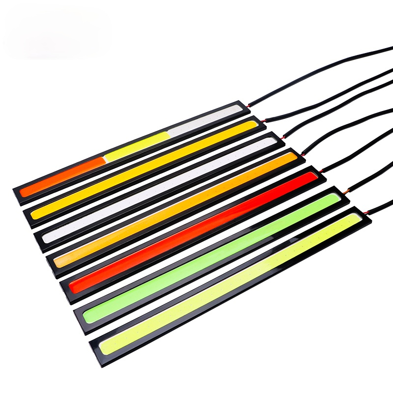 

LED Daytime Running Car Light Bar Vehicle Headlight Decoration Lamp Motorcycle Tail Stripv 17cm 12V DRL Auto Lights white blue ice green yellow