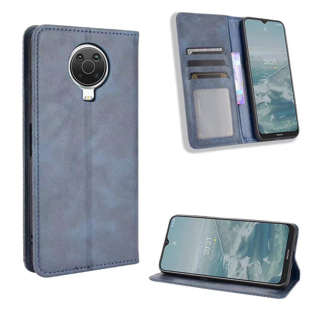 

Wallet PU Leather Cases For Nokia G10 G20 X10 X20 C1 Plus 5.4 Case Magnetic Protective Book Stand Card Cover, Blue