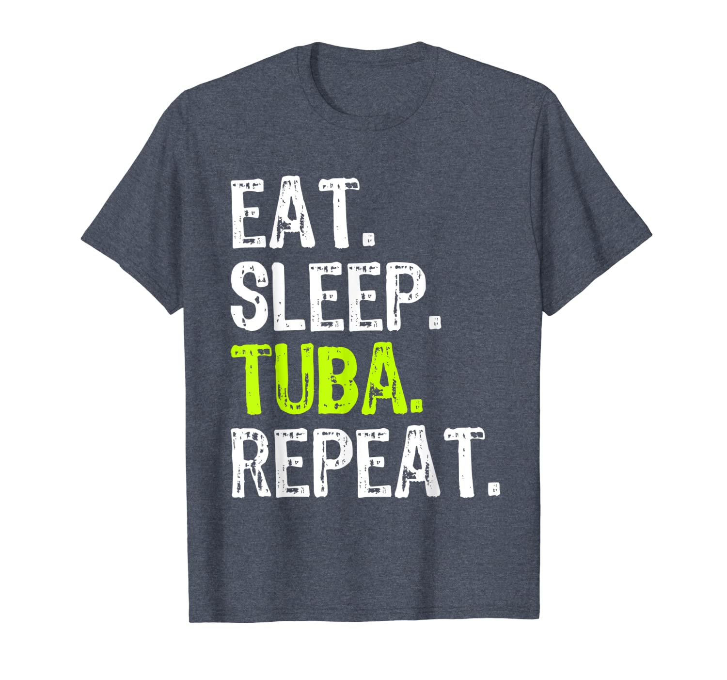 

eat sleep tuba repeat player funny gift t-shirt, White;black