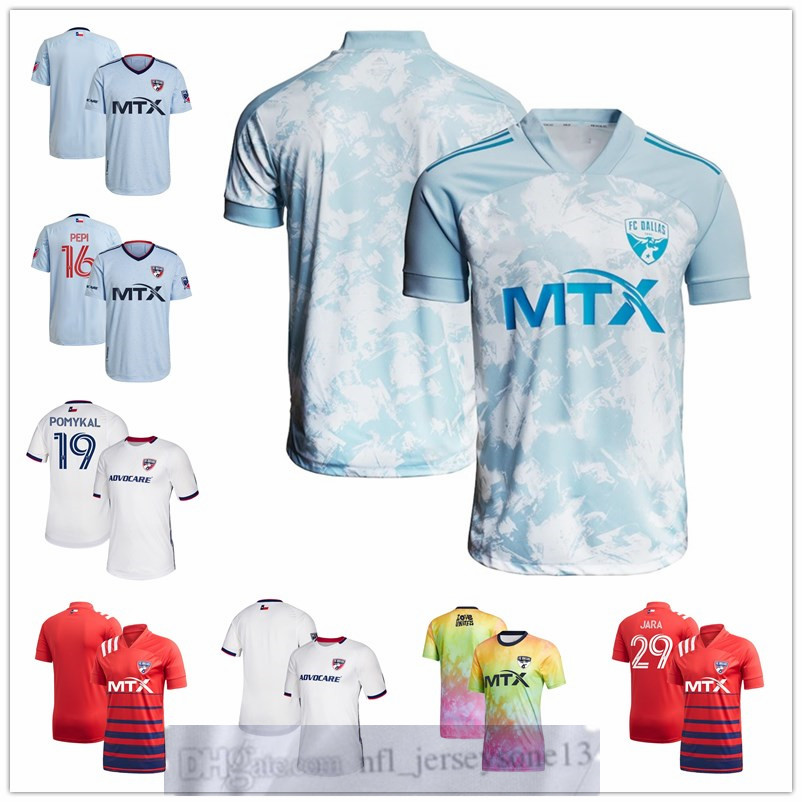 

Custom FC Mens women youth Dallass 15 Tanner Tessmann 19 Paxton Pomykal 16 Ricardo Pepi 29 Franco Jara Blue 2021 The Community Kit Authentic, Black