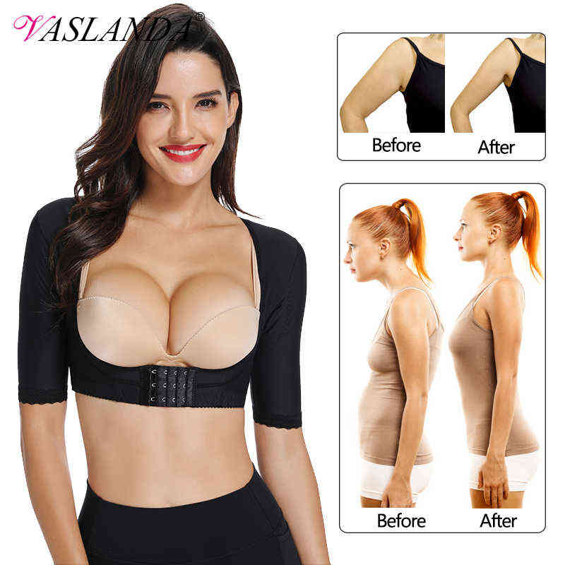 

Upper Shaper for Women Post-Surgical Tops Arm Compression Sleeves Slimming Shapewear Humpback Posture Corrector Body Shapers, Beige