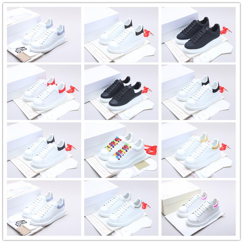 

2021 designer overseized ll alexander new ok mcqueens mcqueen mqueen men women shoes platform sneakers 36-44 ritu dFZ, Black