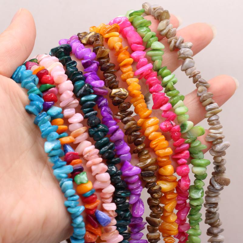

Other Natural Mother Of Pearl Shell Gravel Isolation Beads 5-8 MM For Jewelry Making DIY Necklace Bracelet Earrings Accessory