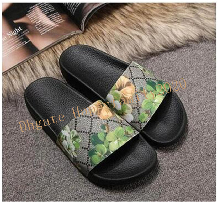 

002021new fashion Men Women sandals Ladies Flip Flops Loafers Black White Red Green Slides Shoes Size 35-44
