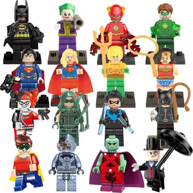 

DC16 superhero building block doll MOC set small particle assembled Doll Bag