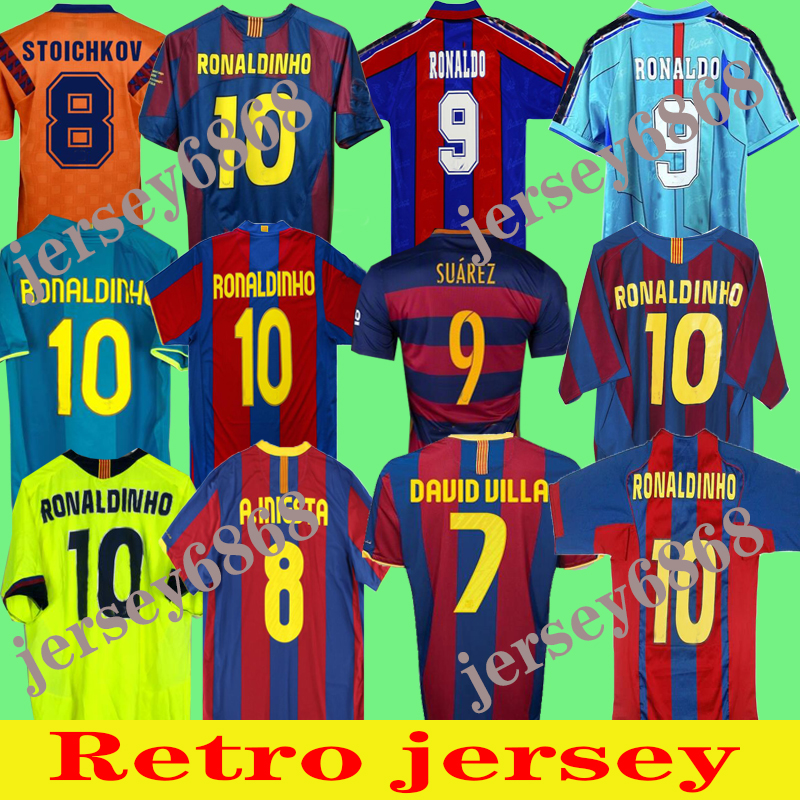 

1899 1999 Barcelona retro Soccer jersey 96 97 FIGO RONALDINHO RONALDO 08 09 07 91 92 Koeman Classic RIVALDO Henry Laudrup Guardiola XAVI PIQUE, 96-97 home