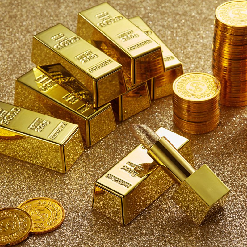 

Glitter Lipstick Moisturizing Makeup Velvet Matte Gold Lipsticks Waterproof Lipstains Sexy Shiny Red Cosmetics Pigment Nude Rouge 1096, As picture show