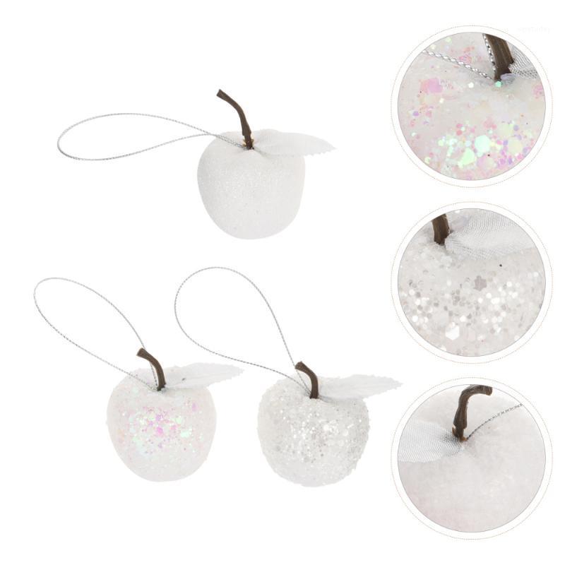 

Party Decoration 20Pcs Christmas Hanging Pendants Xmas Simulation Apple Decors (Assorted Color)