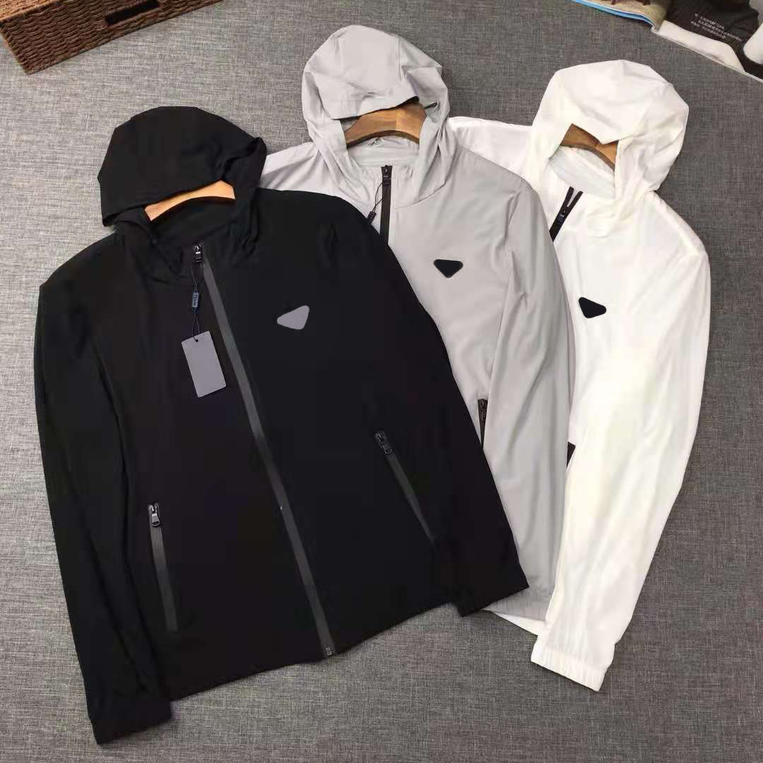 

2021 Pra mens jacket Couple models Summer triangle logo hooded sun protection clothings Designers Men S Clothing, Supplement (not shipped separately)