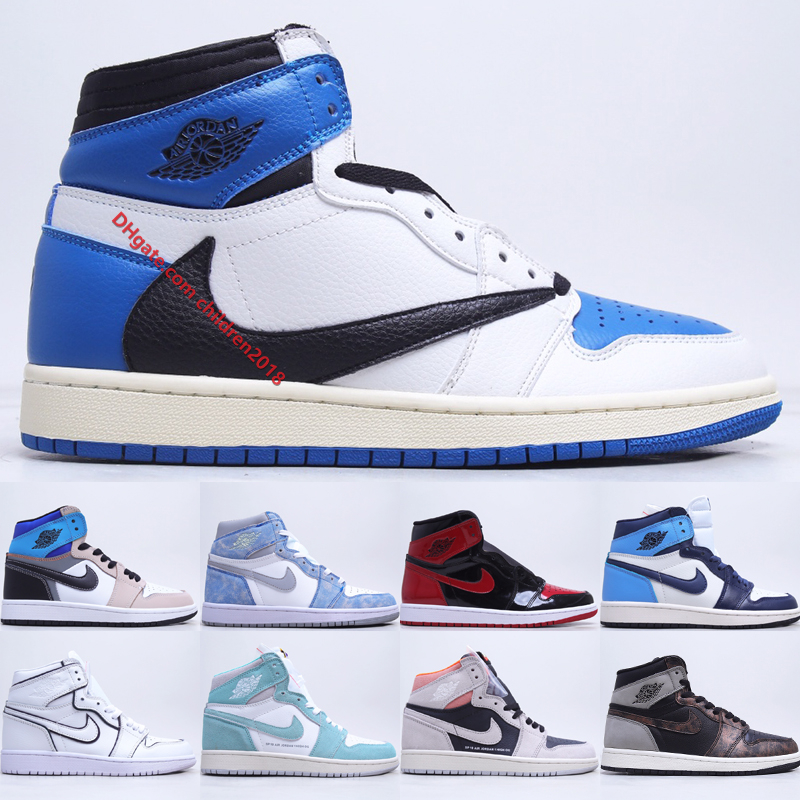 

Top Jumpmans 1 High OG Basketball Shoes Leather 1S Design Travis Scott Fragment Prototype Hyper Royal Bred Patent Shadow 2.0 Mens Womens Outdoor Sneakers, #01 prototype