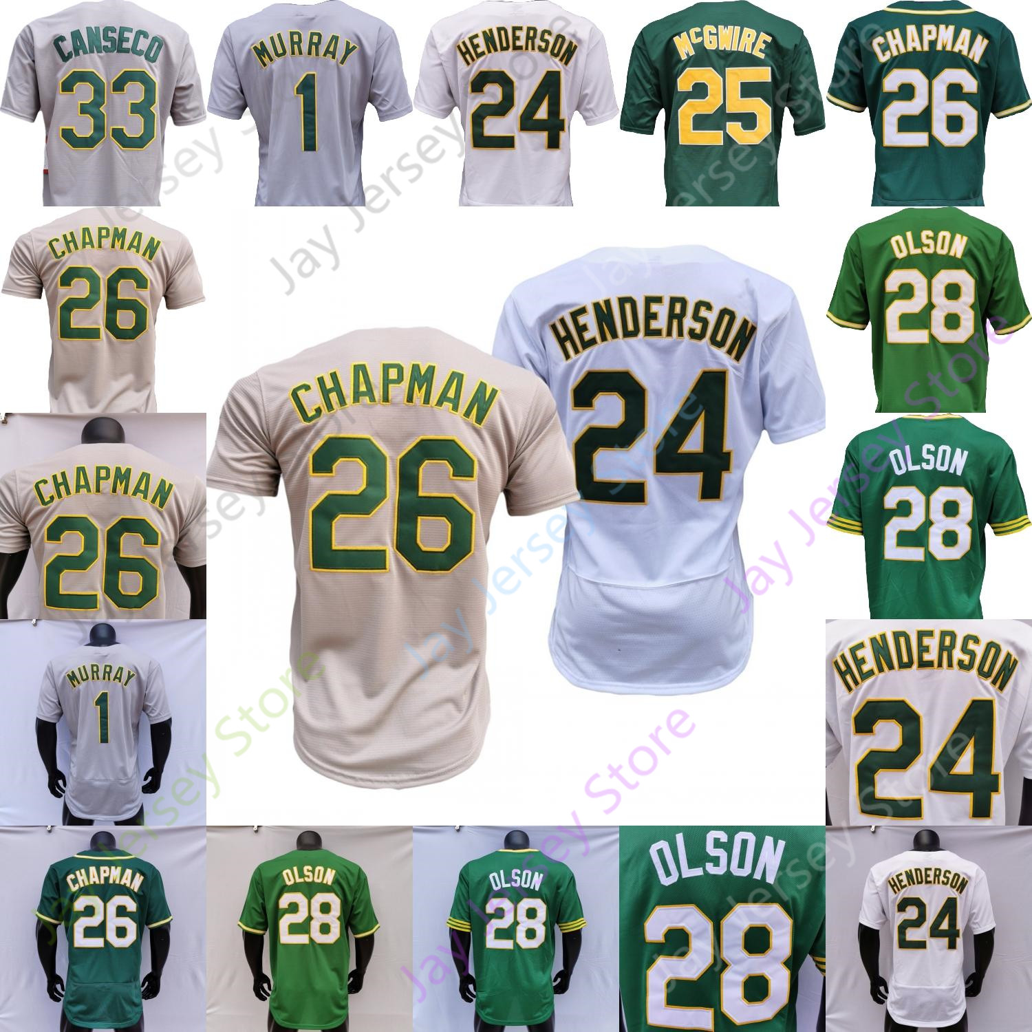 

Kyler Murray Jersey Rickey Henderson Stephen 25 Piscotty Sean Murphy Elvis Andrus McGwire Bolt Reggie Jackson Canseco Brown Pache Thomas Allen Bride Barrera, Black cool base