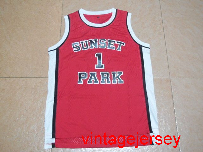 

Mens Throwback Fredro Starr Shorty 1 Sunset Park Film Basketball Jerseys Number 1 Movie Jersey Color Red