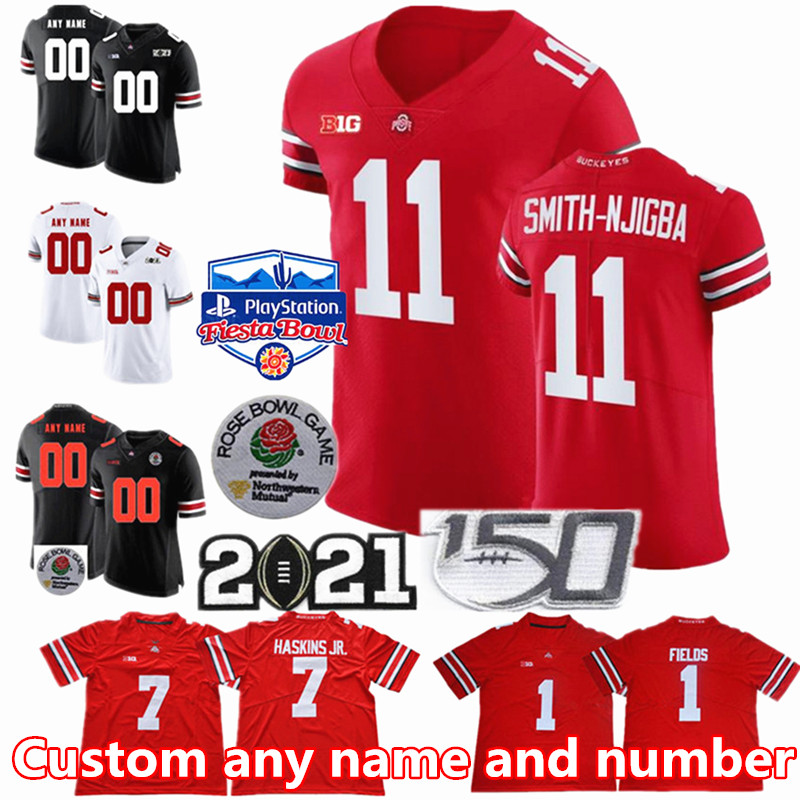 

NCAA Jaxon Smith-Njigba Haskins JR. Football Jersey Dwayne Henderson CJ Stroud Fields George Young Custom Jerseys Harrison Olave 150TH Patch Men Women Youth Wear, Colour 16