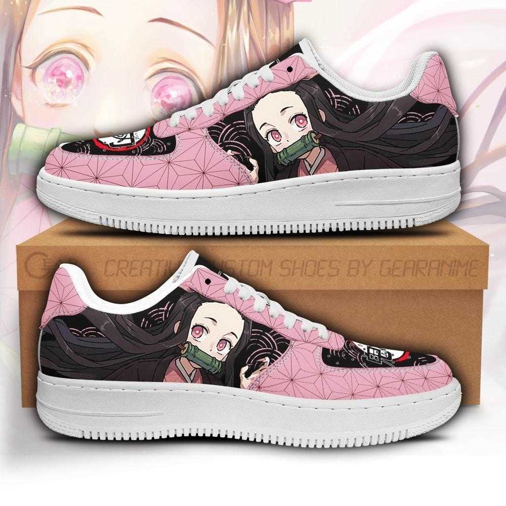 

DIY Anime Fan Sneakers Nezuko Sneakers Custom Demon Slayer Anime Shoes Fan Men's Sneakers Lightweight Running Shoes Casual Knit Breathable Comfort Walking, Others