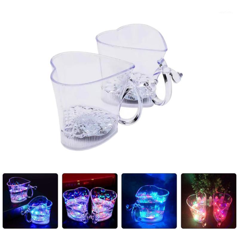 

Party Decoration 4pcs Flashing Luminous Cups LED Colorful For Wedding Glowing