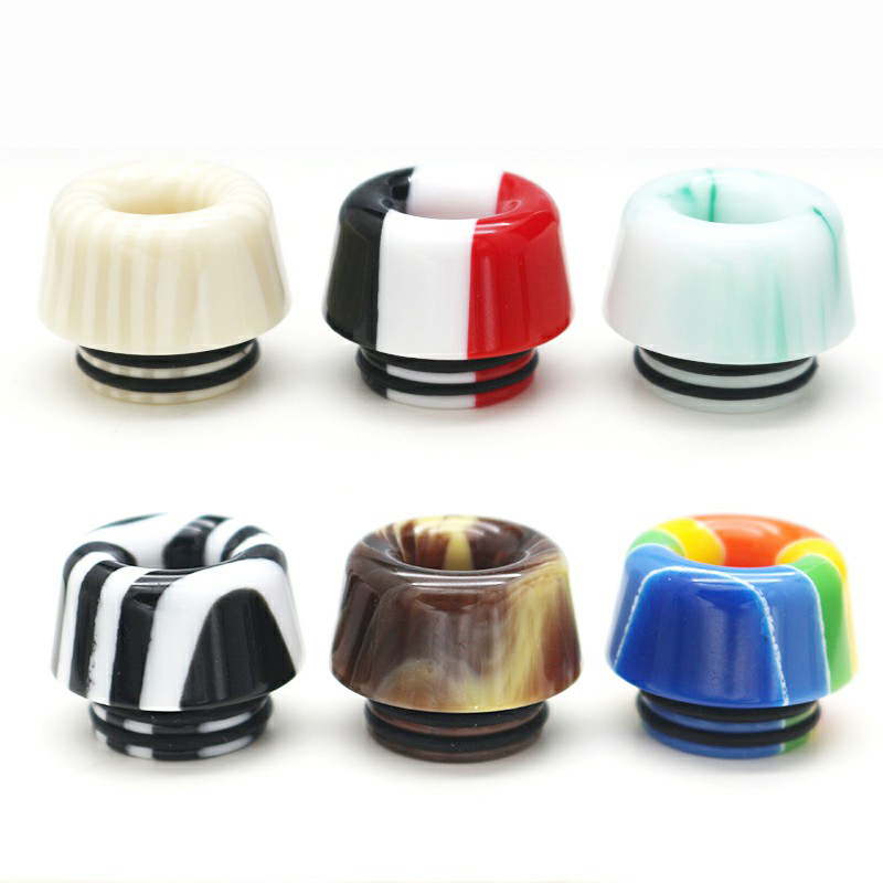 

VapeNO1 810 Resin Drip Tip Mushroom Shape Vape Mouthpiece Suit For TFV12 PRINCE TFV8 BIG BABY Falcon King etc 9 Colors Support Mix Order DHL Free