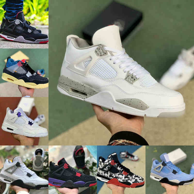 

Top Quality 4 4s Basketball Shoes Men Women New Cream Sail The White Cement Oreo Bred Court Purple UNIVERSITY BLUE Royalty BORDEAUX TAUPE HAZE Sports Trainer Sneakers, Pine green