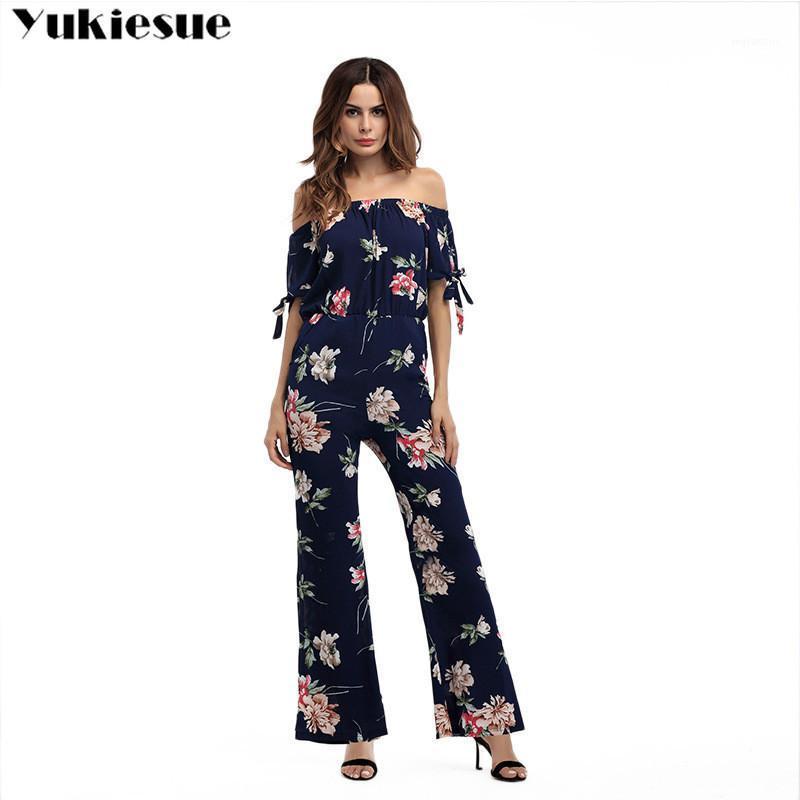 

Women' Jumpsuits & Rompers Boho Off Shoulder Suit Jumpsuit Bodysuit Female Body Women 2021 Summer Womens Sexy Elegant Woman' Plus Size, Black