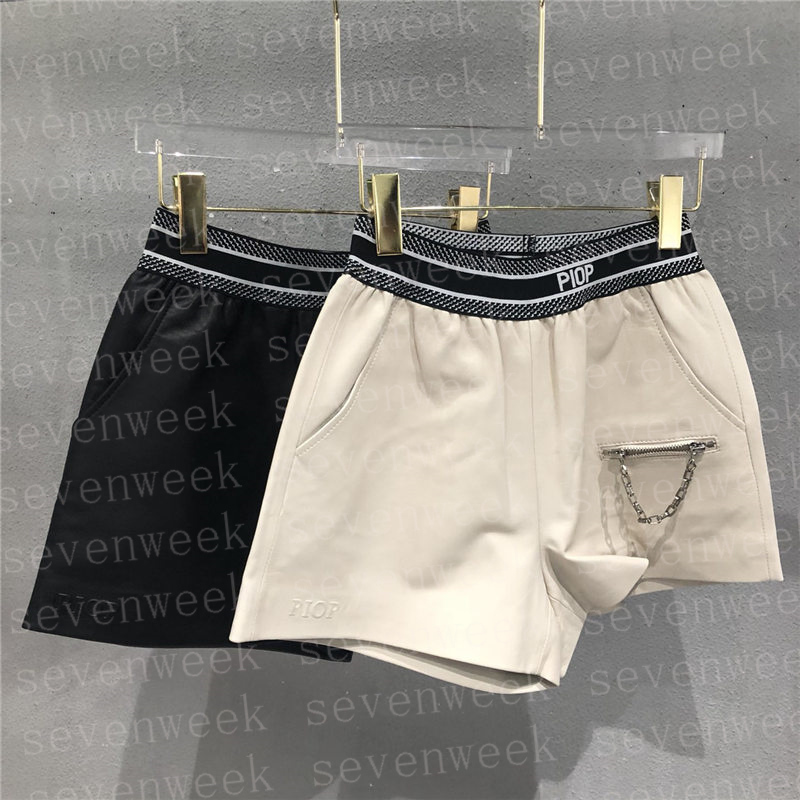 

Designers Letter Womens Shorts Pants Drawstring Elastic Waist Short Pant Fashion Designer Casual Sportspant, White
