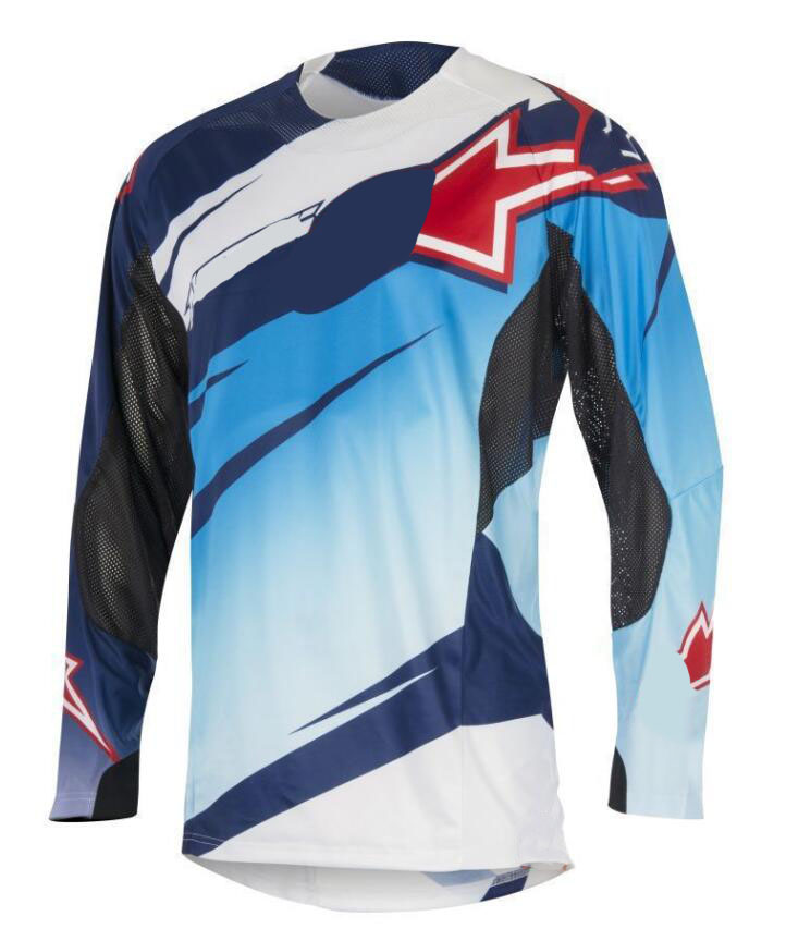 

Motocross Jersey Long Sleeve T-shirt Mountain Bike Rider Quick Dry Top