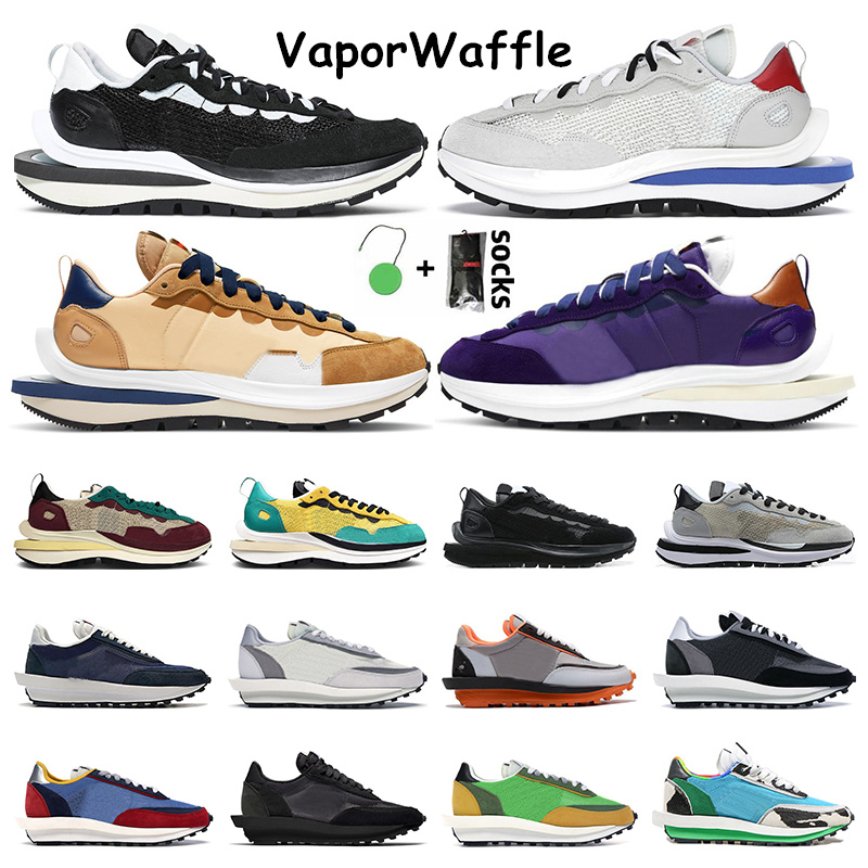 

Men vaporwaffle shoes Obsidian Black White Nylon Royal Fuchsia Villain Red Tour Yellow Green Chunky Dunky Grey women trainers Sports sneakers 36-45, 7 obsidian