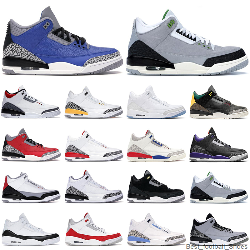 

mens Basketball Shoes jumpman 3s Royal Black White Cement Tinker Athletic sneakers fashion outdoor sports trainer size 7-13