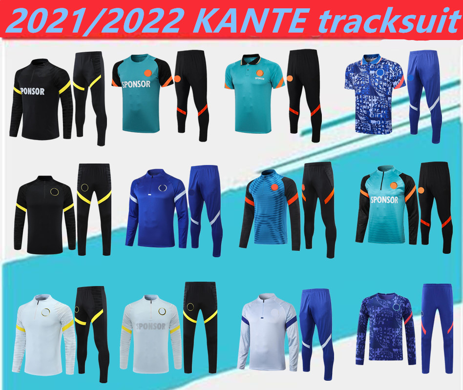 

2021 2022 KANTE tracksuit Survetement 2021 WERNER ZIYECH HAVERTZ PULISIC Chandal football training suit.size:-2XL, Adult