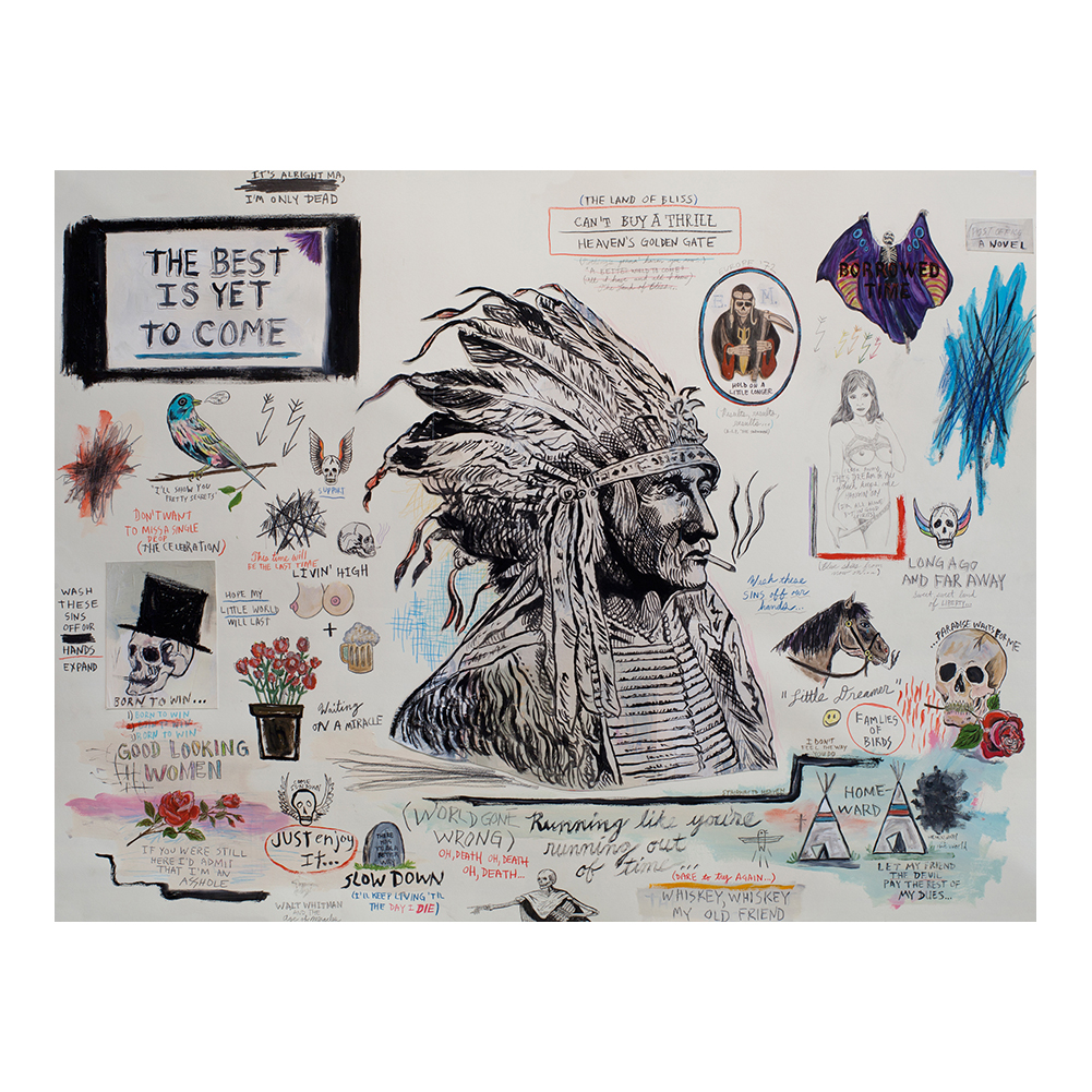 Wes Lang Flying Death Painting Poster Print Home Decor Framed Or Unframed Photopaper Material-image-695474071