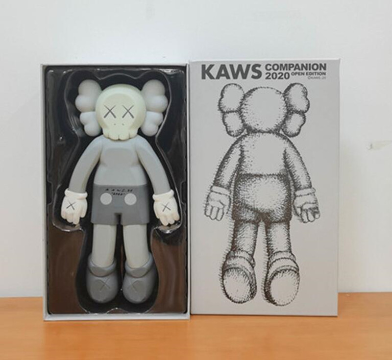 

New style 41CM 2KG The Originalfake Kaws The 20th anniversary of Lying down Companion Figure With Original Box Action Figure model decoratio