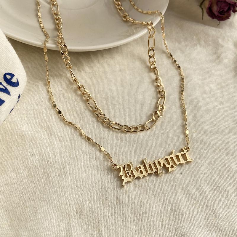 

Pendant Necklaces Fashion Gold Coin Letter For Women Necklace Multilevel Female Boho Vintage Jewelry Wedding Gift