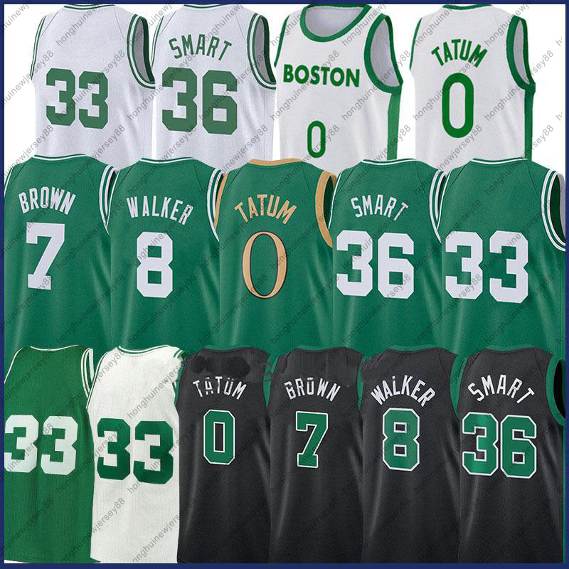 

Jayson 0 Tatum Kemba 8 Walker 33 Basketball Jersey Jaylen 7 Brown Marcus 36 Smart