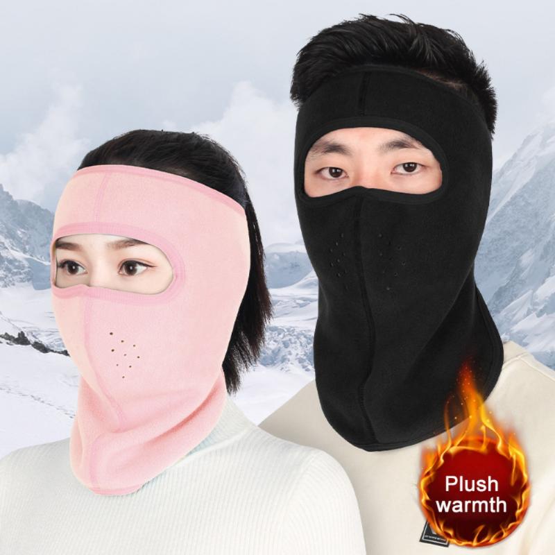 

Cycling Caps & Masks Riding Motorcycle Ski Mask Men Women Polar Fleece Face Covers For Running Skiing Winter Warm Windpoof Full Head