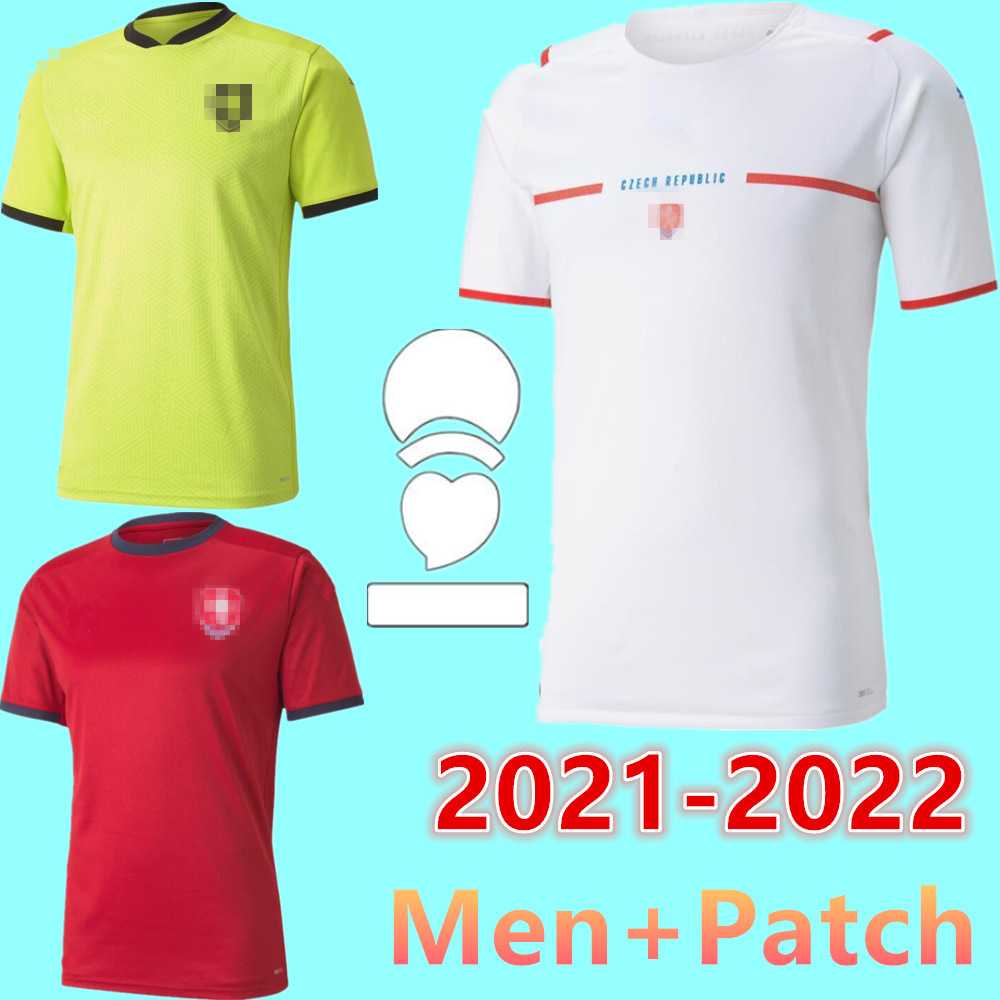 

2021 cup Czech Republic Soccer Jersey 10 HUSBAUER SCHICK Jerseys #14 JANKTO #15 SOUCEK #21 SKODA 21 22 Men Shirt national team football uniforms, Colour 1