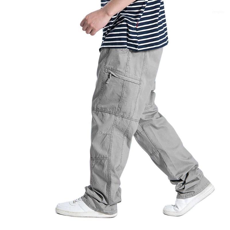 

Men's Pants Fashion Cargo Men Casual Straight Loose Baggy Trousers Streetwear Hiphop Harem Clothing, 2011 light gray