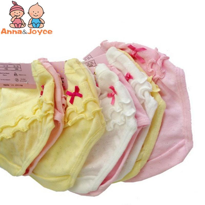 

Panties 2pcs/lot 2021 Spring Baby Girls Briefs Kids Underwear Breathable Cotton Side Children's Pants Suit 1-7 Years, White