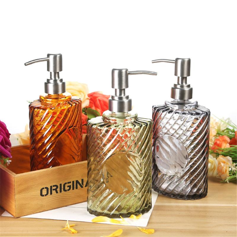 

Liquid Soap Dispenser Bathroom Glass Refill Empty Bottles Conditioner Hand Wash Shampoo Bottle Bath Lotion Sub-bottle